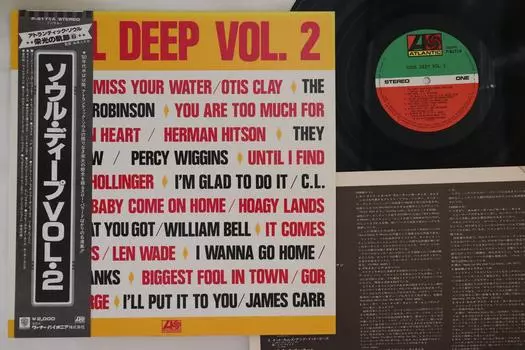 LP Пластинка РАЗНОЕ - Soul Deep Vol. 2 P6171A ATLANTIC 1978 Япония Obi Soul/Funk