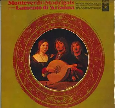 LP Пластинка РАЗНЫЕ ИСПОЛНИТЕЛИ - Монтеверди/Мадригалы (р. Leppard edi AA8318 EMI ANGEL Япония Классический Б/У