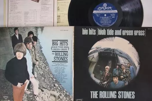 LP-пластинка ROLLING STONES - Большие хиты (Высокий прилив и зеленая трава GXD1007 ЛОНДОН 1976 Япония камень б/у