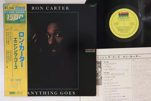 LP Пластинка RON CARTER - Anything Goes LAX3211 KUDU 1975 Япония Obi Jazz