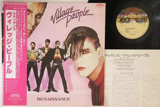 LP Пластинка VILLAGE PEOPLE - Renaissance 25S31 CASABLANCA 1981 Япония Оби Соул/Фанк Б/У