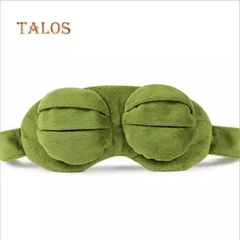 Лягушка 3D маска для глаз чехол для сна отдых повязка на глаз плюшевая затенение мультфильм повязка на глаза путешествия потребности