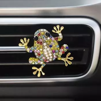 Лягушка диффузор для духов освежитель воздуха зажим для автомобильного дефлектора зажим для духов сплав материал украшение салона автомобиля для автомобильных принадлежностей