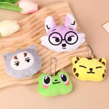 Лягушка лиса тигр плюшевая игрушка брелок мультфильм серая кукла мягкая кукла подвеска автомобильный брелок рюкзак сумка Декор детский подарок