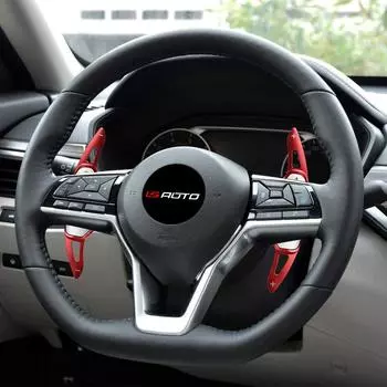 LS AUTO DSG Рулевое колесо Алюминиевое расширение подрулевого переключателя для Nissan Altima Teana 2022 Авто Автомобиль серебряный