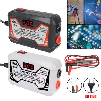 Ls d Tool HWL300 Многофункциональный инструмент для тестирования светодиодных лент и бусин, вилка европейского стандарта, тестер светодиодных ламп с шариками чёрный