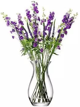 LSA FW15 Flower Grand Posy Vase H12.5in Clear