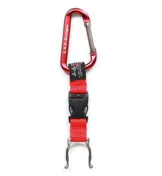 ЛСД Пэт Бутылка Держатель Карабин Зажим Красный (2114)