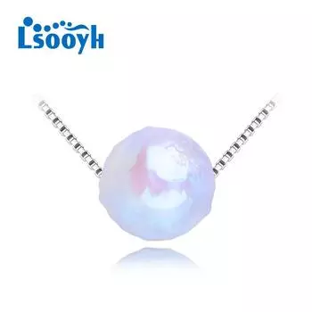 LSOOYH ожерелье с натуральным пресноводным жемчугом в стиле барокко, модное ожерелье с кулоном из геометрического жемчуга для женщин и девочек, подарок 8-9mm