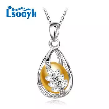 LSOOYH ожерелье с пресноводным жемчугом, модное ожерелье с геометрическим рисунком в виде клетки и листа для женщин, идея, подарок, ювелирные изделия белый