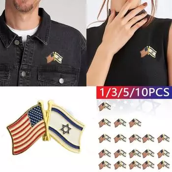 Lsrael Flag Pin Pin Brouch Badge Bind Pin One Size