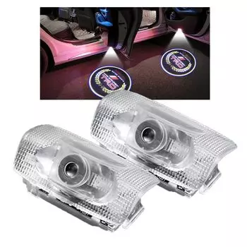 Ltsplay Универсальная приветственная лампа подсветки двери с LED проекцией логотипа и регулируемая, набор из 2 штук для и 60-й серии TRD и RAV4 Light, Light,