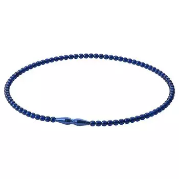 любимое ожерелье phiten RAKUWA neck EXTREME crystal touch ultramarine blue 45 см передовая технология [продукт Юки Янагиты] [жесткие плечи]