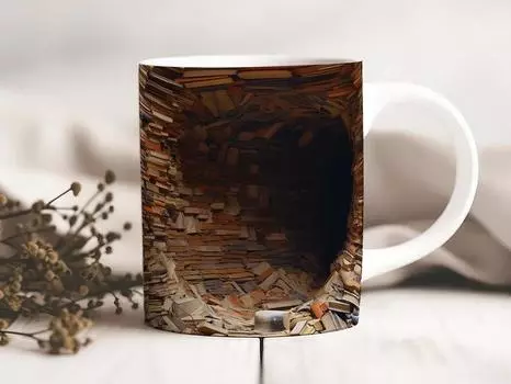 Любитель Книг Библиотека Керамическая Кофейная Кружка Книжная Полка Книжная Полка Чайная Чашка Чтение 301-400ml