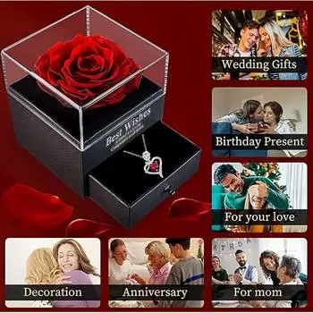 Любительница моды Я люблю тебя, девушка для мамы Подвеска в форме сердца День матери Особые случаи Лучший друг (нет коробки) - Идеально подходит для Дня святого Валентина. Очаровательно красный