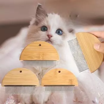 Любительская раскладушка: Деревянный инструмент для груминга и удаления шерсти у кошек и собак 29 teeth comb