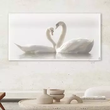 Любитель животных плакат с изображением природы, печать на холсте, настенная эстетическая картина с изображением животного, влюбленное животное, украшение стены для домашней комнаты 20x40cm Unframed