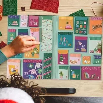 Любители книг Адвент-календарь Книжный рождественский календарь обратного отсчета 25 книжных подарков