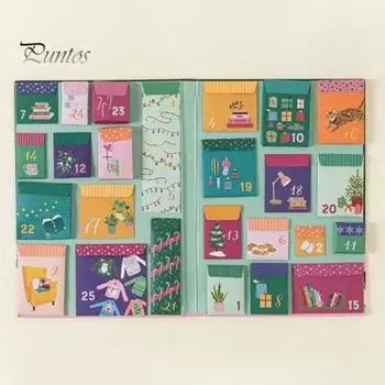 Любители книг Адвент-календарь Рождественский календарь обратного отсчета на книжную тематику 25 книжных подарков для читателей Детей Взрослых Девочек Мальчиков 1pc