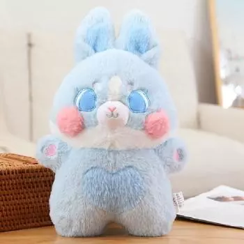 Люблю Энни Кролик Плюшевая Игрушка Кукла Милая Маленькая Крольчиха Кукла для Обнимания Кукла для Сопровождения в Кровати 35cm морской синий