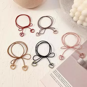 Люблю сладкий простой бантик, кольцо для волос, веревка для волос для девочек, универсальная веревка для головы, резинка для волос