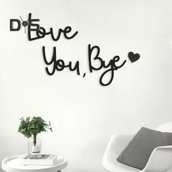 Люблю тебя, пока, деревянная вывеска, настенное украшение, семейный декор для прихожей, настенное искусство над дверью, подарок на день святого Валентина, прихожая, коридор чёрный