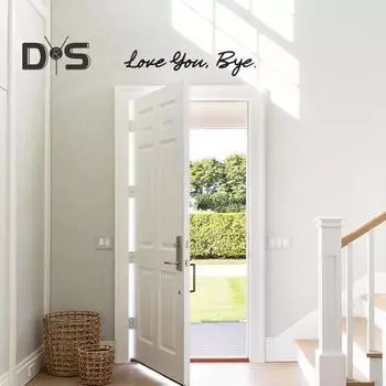 Люблю тебя, пока, деревянная вывеска, украшение на стену с клеевой точкой для дома, гостиной, спальни, прихожей, 3D-буквы, наддверный настенный художественный орнамент A