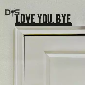 Люблю тебя, пока, дверная рама, украшение для дома, офиса, гостиной, прихожей, дверной угол, буква, металлический край входной двери, украшение для сиденья A