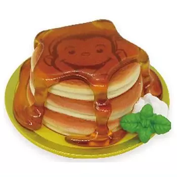 Любопытный Джордж - талисман еды Gacha Gacha - капсульная игрушка Вкуснятина! [1. Блин] (один предмет)