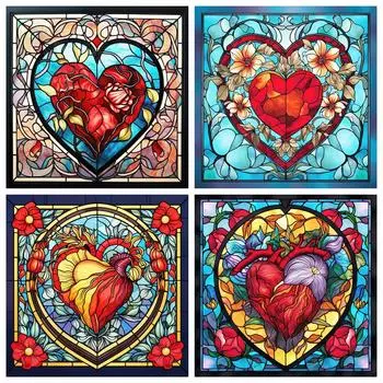 Любовь Алмазная Живопись Пейзаж Картина Стразы Мозаика Фэнтези Вышивка Крестом Цветок Настенное Искусство Full Round 20x20CM