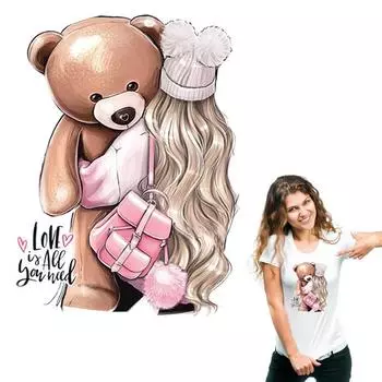 Наклейка на одежду. Яркая, милая, не смывается при стирке