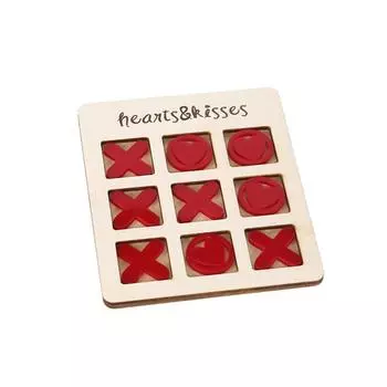 Любовь День святого Валентина Крестики-нолики Настольная игра Сердце Крестики-нолики Настольная игра Классическая семейная настольная игра Настольные игрушки Для подарков на праздник