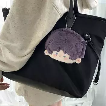 Любовь и глубокий космос Рафаэль Зейн Ксавьер Косплей Плюшевый кошелек Женщины Мужчины Сумка Подвеска Кошелек для монет Реквизит Рождественский подарок Игра чёрный