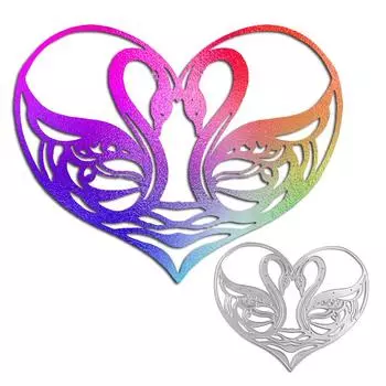 Любовь Лебедь странный смайлик дизайн стиль металлические трафареты DIY Скрапбукинг трафарет для тиснения бумага ремесло шаблон альбома серебряный