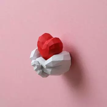 Любовь Магнит на холодильник Держащий Любовь Геометрическая Поверхность Наклейки на холодильник Персонализированные Украшения для холодильника Po Wall