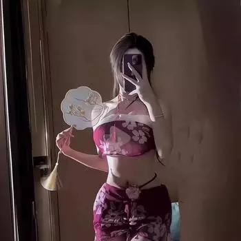 Любовь нижнее белье новый китайский стиль принт слинг разрез античный стиль талия One size