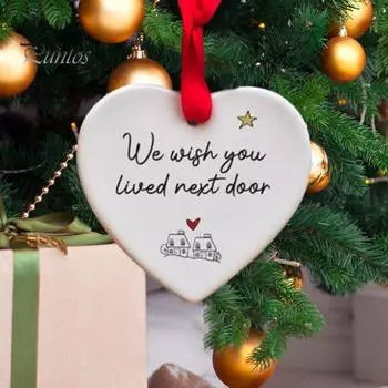 Любовь Сердце Тег Орнамент Акриловое Ремесло Украшение для Рождественской Елки Зеркало Заднего Вида Автомобиля Праздничная Вечеринка Украшение Дома на Рождество День Святого Валентина B