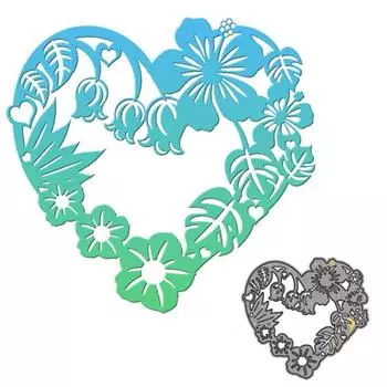 Любовь Стиль Тиснение Нож Die Дизайн Шаблон Металлические Трафареты DIY Скрапбукинг Трафарет Для Тиснения Бумага Ремесло Шаблон Альбома серебряный