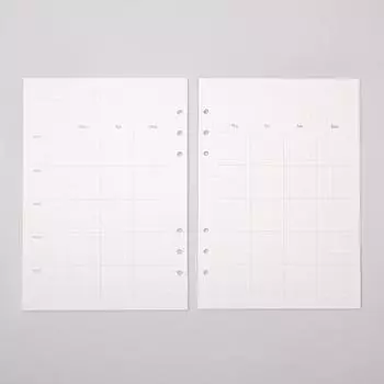Luca Lab A5 Refill Inner Paper Monthly Vol.2 с шестью отверстиями, популярная фраза в Корее. Single option