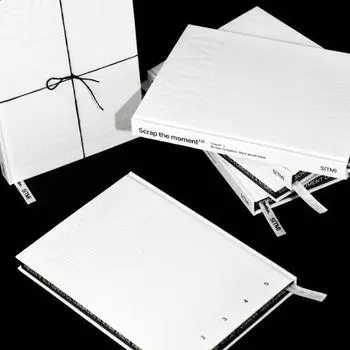 Luca Lab Scrap the Moment, постоянный белый дневник в твердом переплете, популярная фраза в Корее. Single option