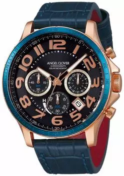 Luce Solare Watch Luce Solare Navy Dial Stainless Steel Solar Battery 44MM Regular Warranty [Angel Clover] LUS44P-NV Men s