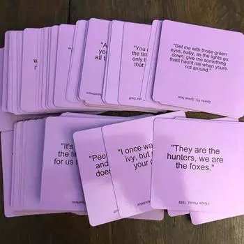 Лучшая игра Night Delight для всех Swftties Карточная игра Swftie Lyrc Challenge, товары для вечеринок Двусторонние карты 1PC