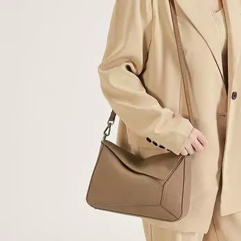 Лучшая кожаная сумка с ощущением высокого класса. Женская сумка из кожи в стиле ретро для поездок на работу. Сумка через плечо на одно плечо. небесно-голубой