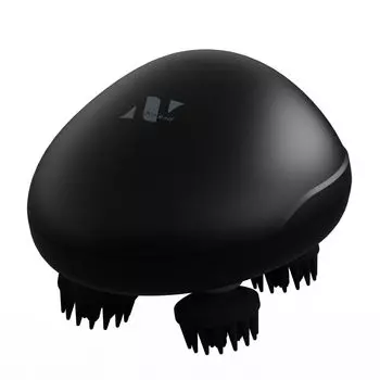 Лучшая покупка из критического журнала Noend Lift Head Spa Электрическая щетка для кожи головы 2-ступенчатая вибрация x вращение Устройство для релаксации всего тела Очистка кожи головы чёрный