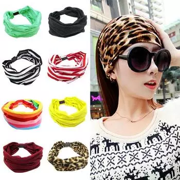 Лучшая широкая повязка на голову для йоги, эластичная женская повязка для волос, эластичная повязка на голову, 1 шт., тюрбан, аксессуары для волос темно-синий