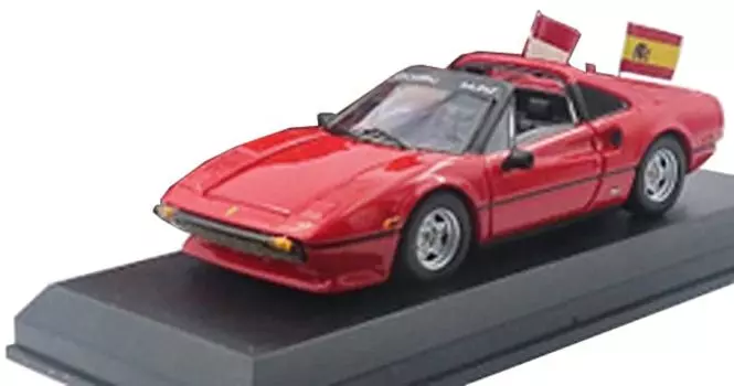 ЛУЧШАЯ МОДЕЛЬ Ferrari 308 GTS Гран-при Мексики Парад водителей 2022 Готовый продукт 1/43 Леклер/Сайнс