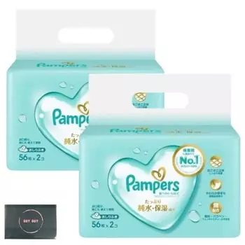 Лучшее для кожи Детские салфетки Pampers, набор из 4 штук, оригинальные карманные салфетки (56 штук)