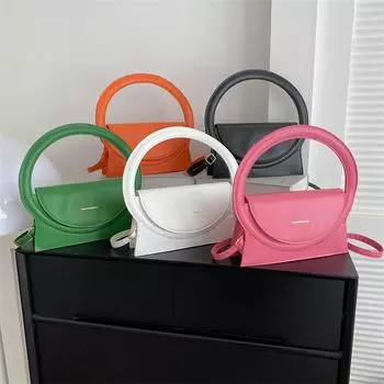 Лучшие брендовые сумки для женщин 2023 года, новая модная женская сумка с круглой ручкой, роскошная дизайнерская сумка из кожи, женская сумка через плечо Shuolder