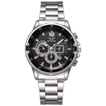 Лучшие роскошные мужские деловые кварцевые часы Модные стили Мужские часы Лучшие подарки Часы для мужа, семьи, друга чёрный