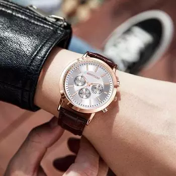 Лучшие роскошные мужские кварцевые часы, модные мужские деловые наручные часы, оригинальный дизайн, лучшие подарки, часы чёрный